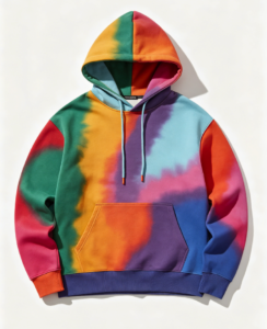 Custom manufactured pullover hoodie sample by Renrui Textile OEM