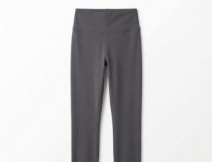 Custom capri-length leggings manufacturing, charcoal grey — OEM cut-and-sew, from 100 pieces per colour