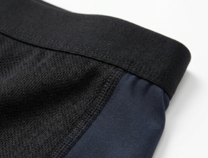 Custom board-style shorts manufacturing, navy — OEM woven shell, factory-direct
